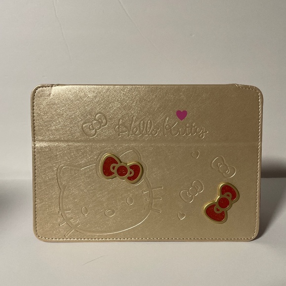 🍀 Hello Kitty Leather Case for iPad Mini Light Gold 2 Bow Generation 1/2/3  🍀 - Picture 2 of 7